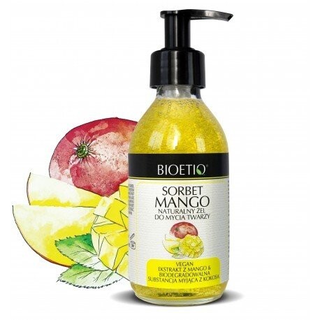 

Натуральный очищающий гель для лица Bioetiq Sorbet Mango