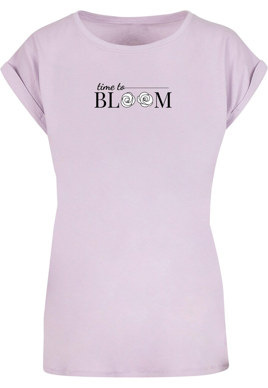 

Футболка Merchcode TIME TO BLOOM, цвет Pastel Purple