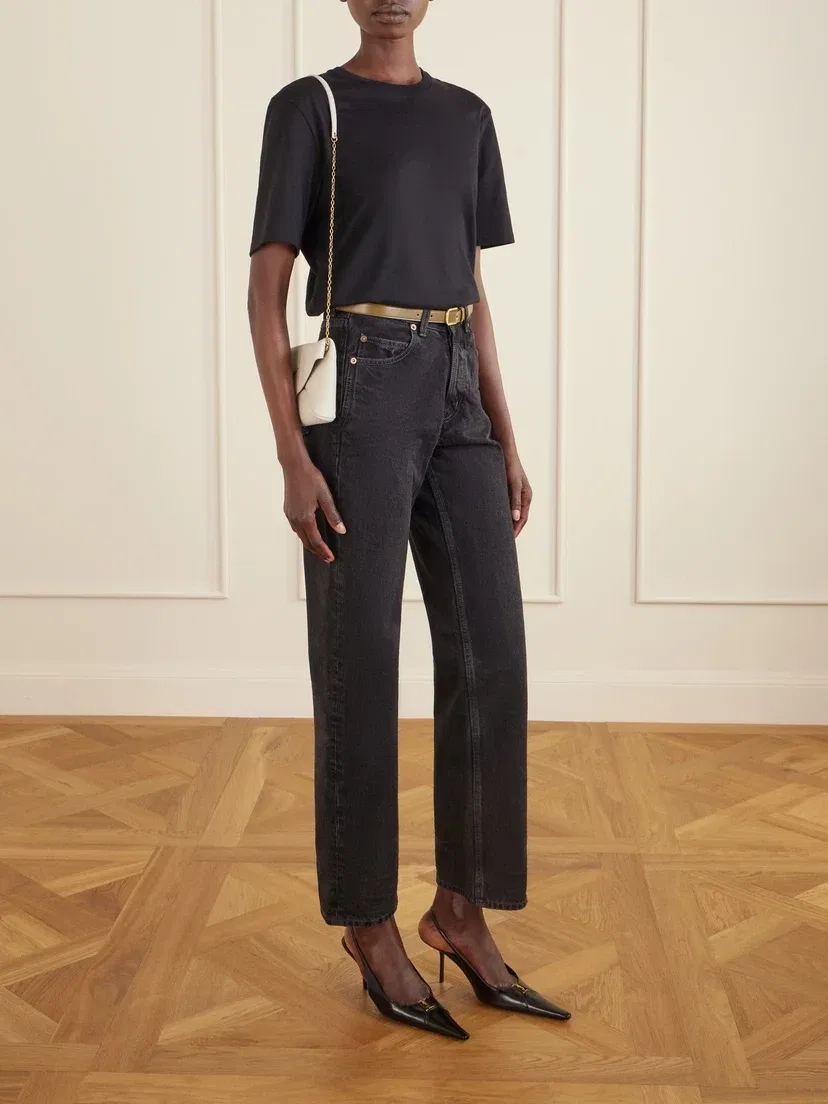 Сумка на плечо Cassandre из текстурированной кожи SAINT LAURENT, бежевый — фото 2