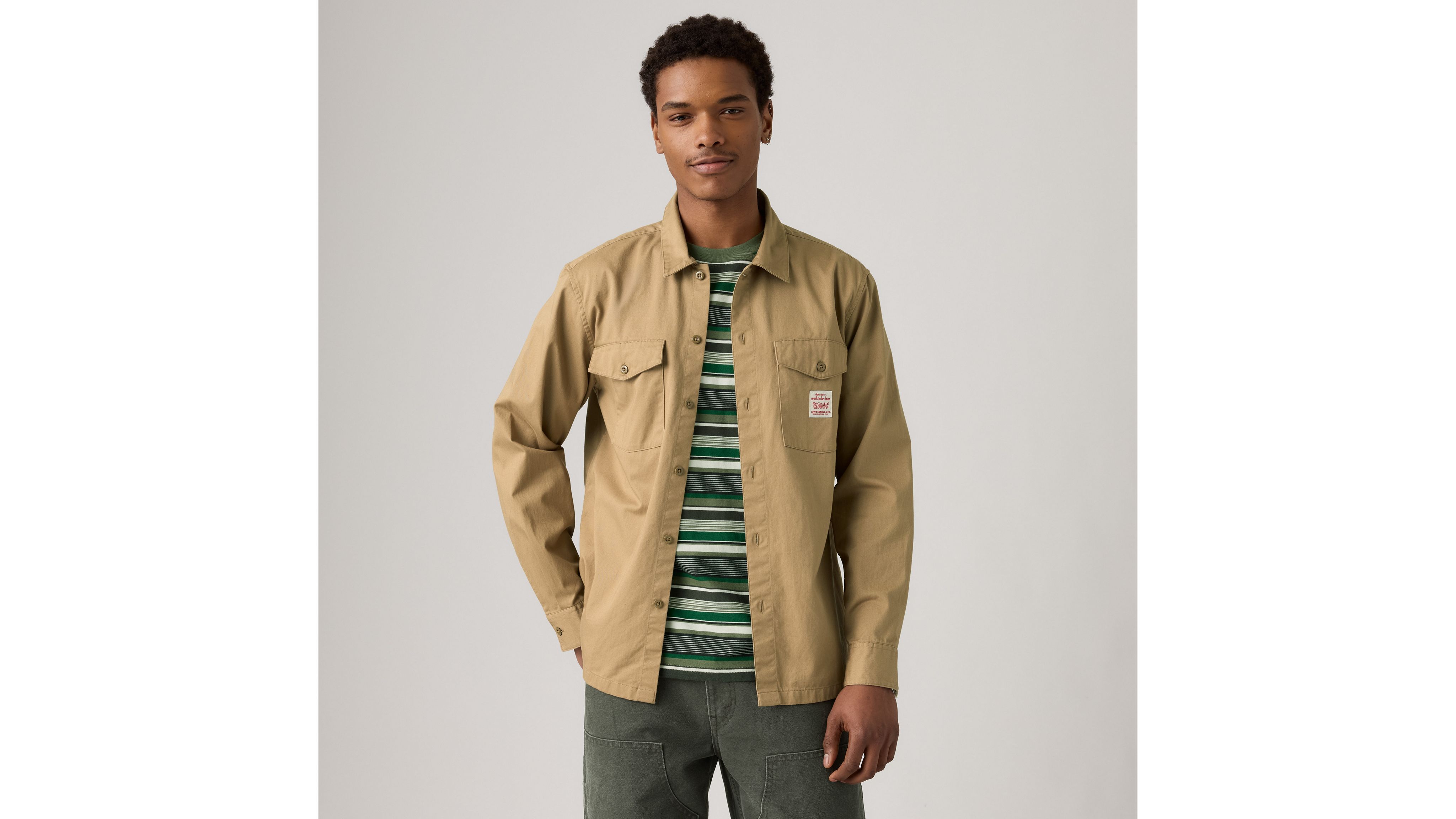 

Рубашка рабочая с длинным рукавом Levi's, Tiger's Eye Twill - Brown