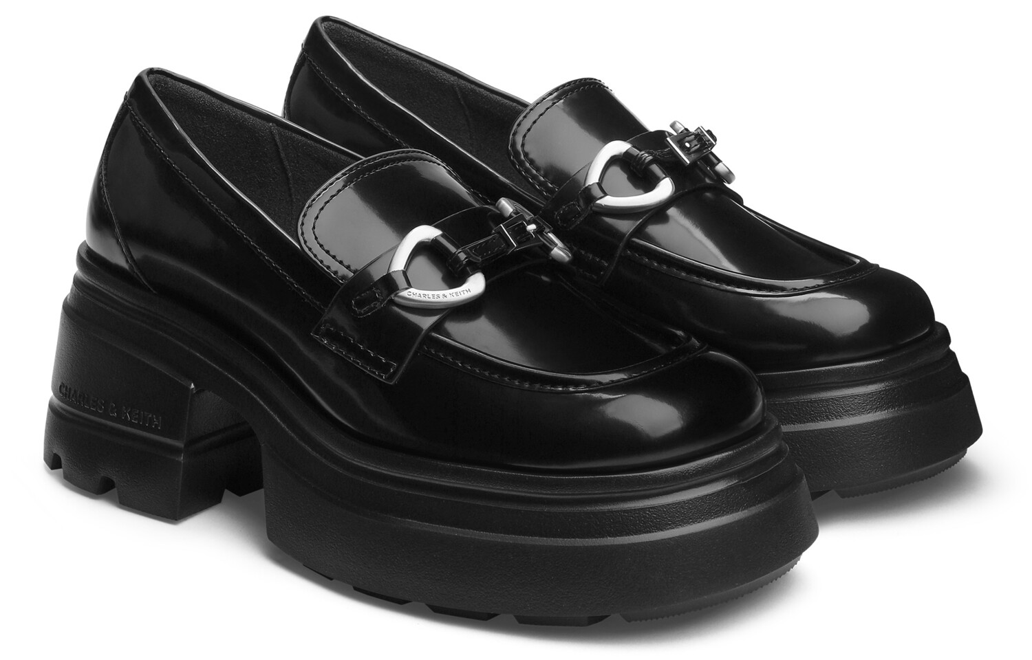 Лоферы женские Charles&Keith, цвет Black Box black — фото 3