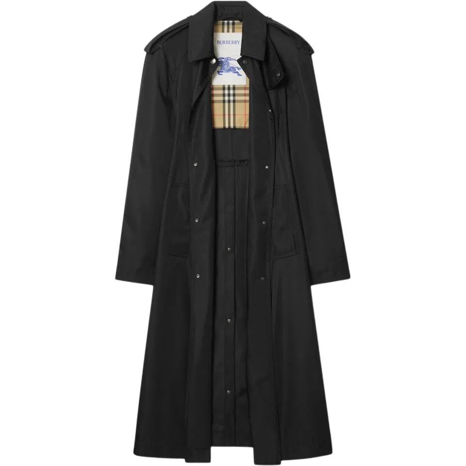 Тренч Burberry Black с поясом — фото 3
