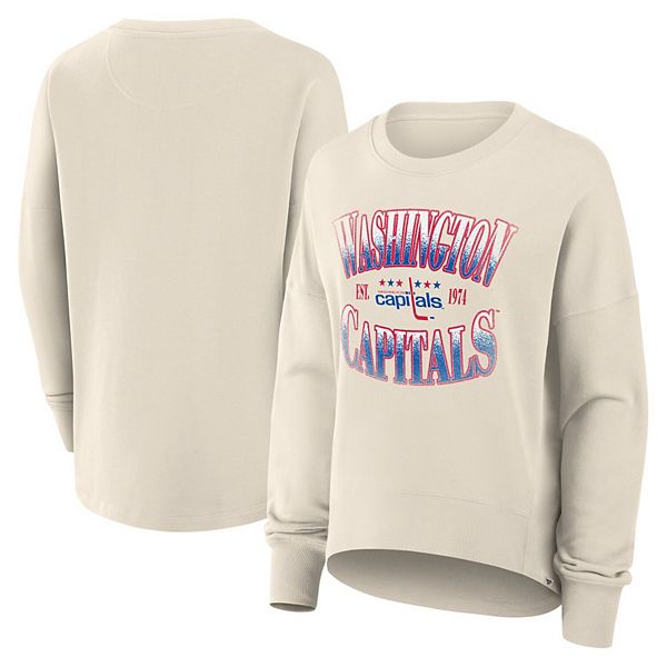 

Женский оверсайз свитшот washington capitals в винтажном стиле cream Fanatics, Серый, Женский оверсайз свитшот washington capitals в винтажном стиле cream Fanatics