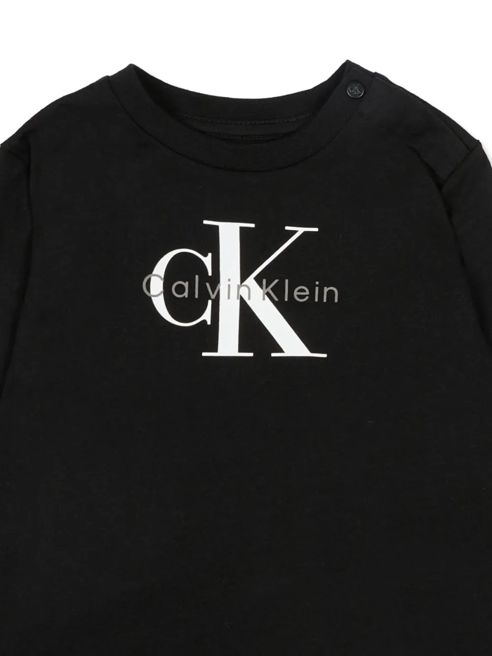Футболка с длинными рукавами и принтом Calvin Klein Kids, черный — фото 3