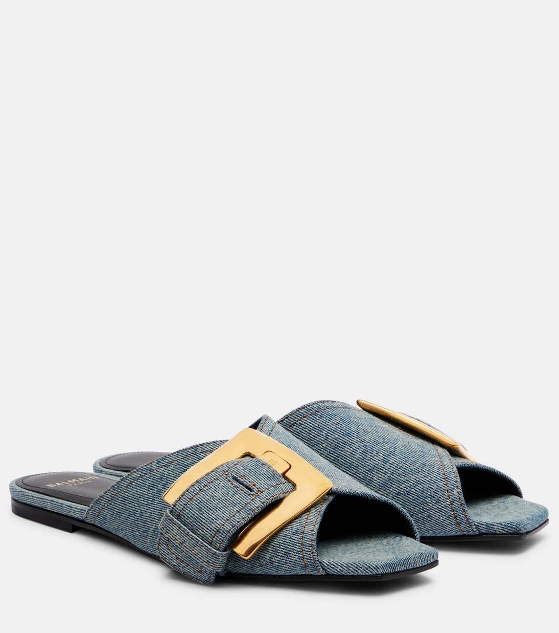 Антем деним слайды Balmain, 6ff Bleu Jean