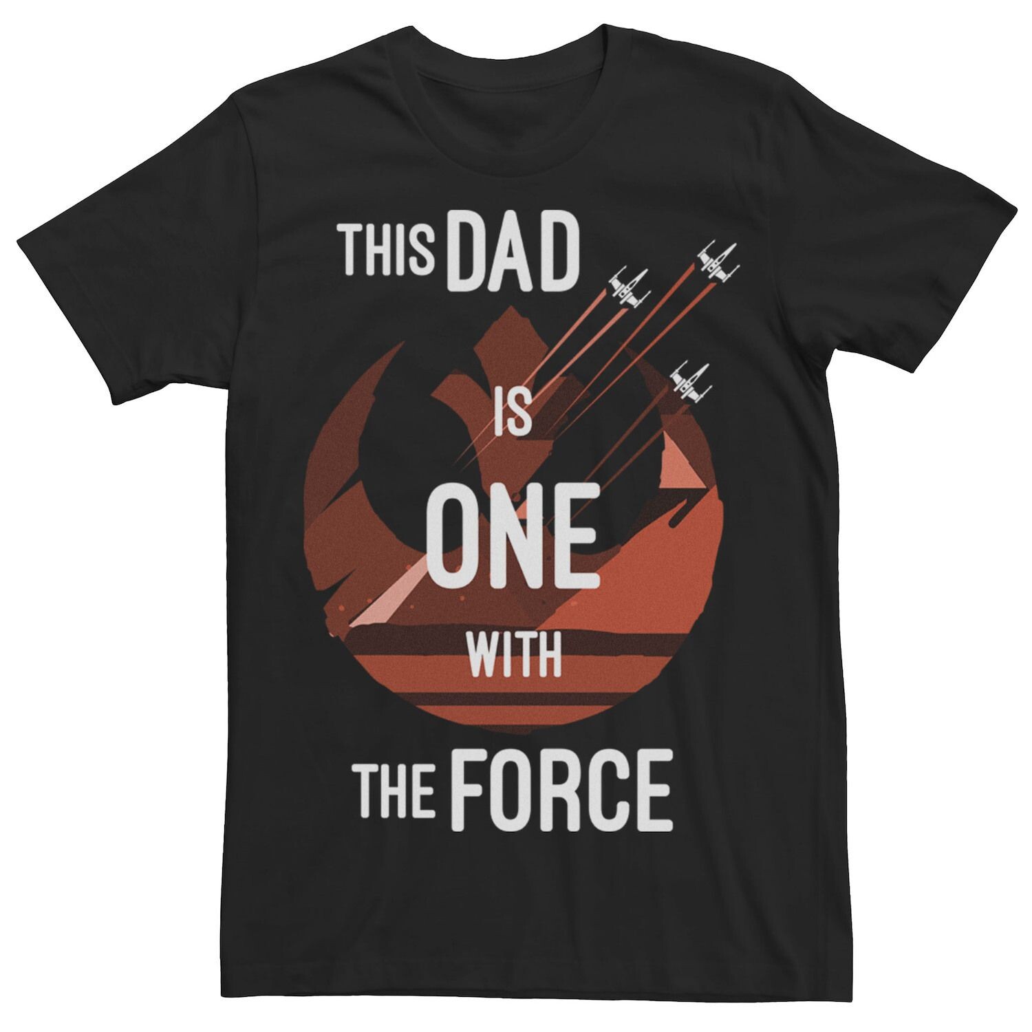 

Мужская футболка Star Wars Rebels This Dad Is One With The Force