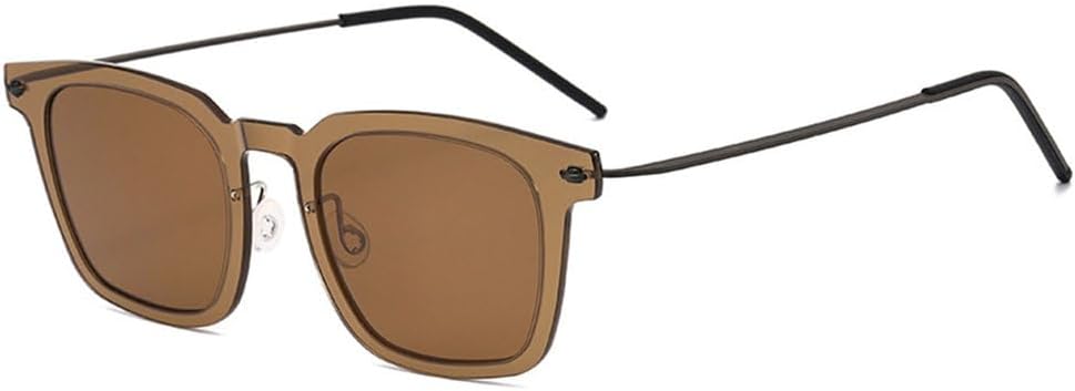 

Стильные круглые женские поляризованные солнцезащитные очки, мужские солнцезащитные очки с металлической оправой UV400, солнцезащитные очки для вождения с защитой от УФ-излучения PRSTNN, Tea-tea