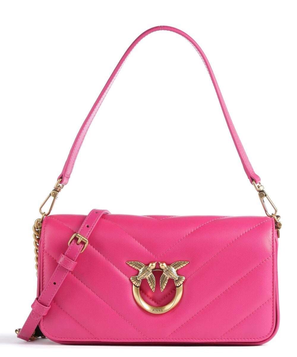 

Сумка через плечо Love Click Mini из овчины Pinko, розовый