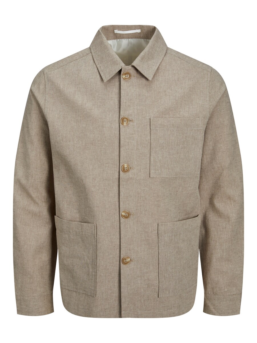 

Межсезонная куртка приталенного кроя JACK & JONES Riviera, цвет mottled beige