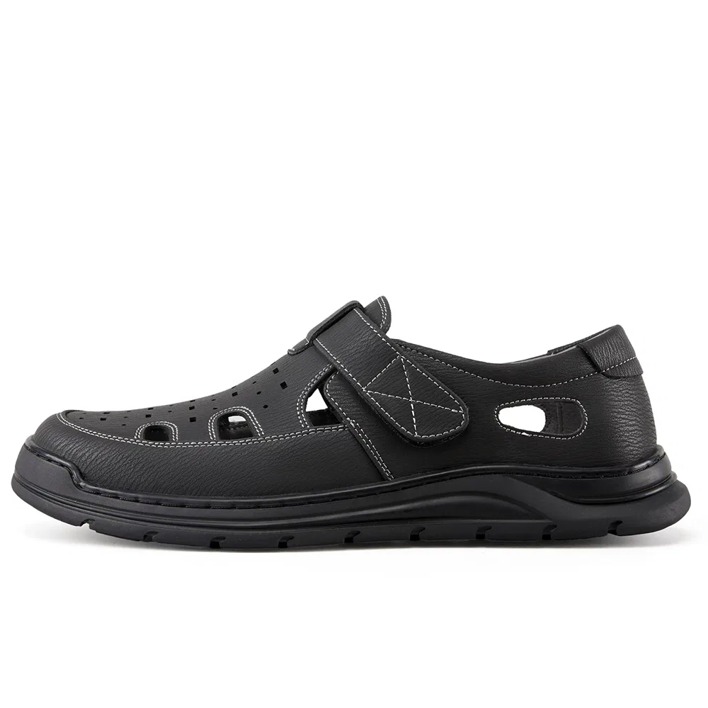 Закрытые тапочки нескользящие YEARCON Black