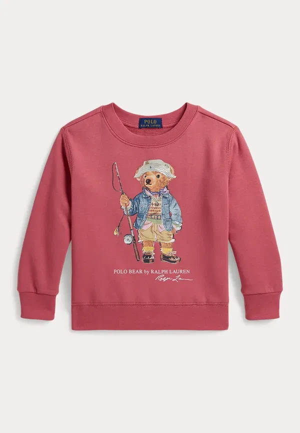 Толстовка на флисе Polo bear, Polo Ralph Lauren, цвет адирондак берри