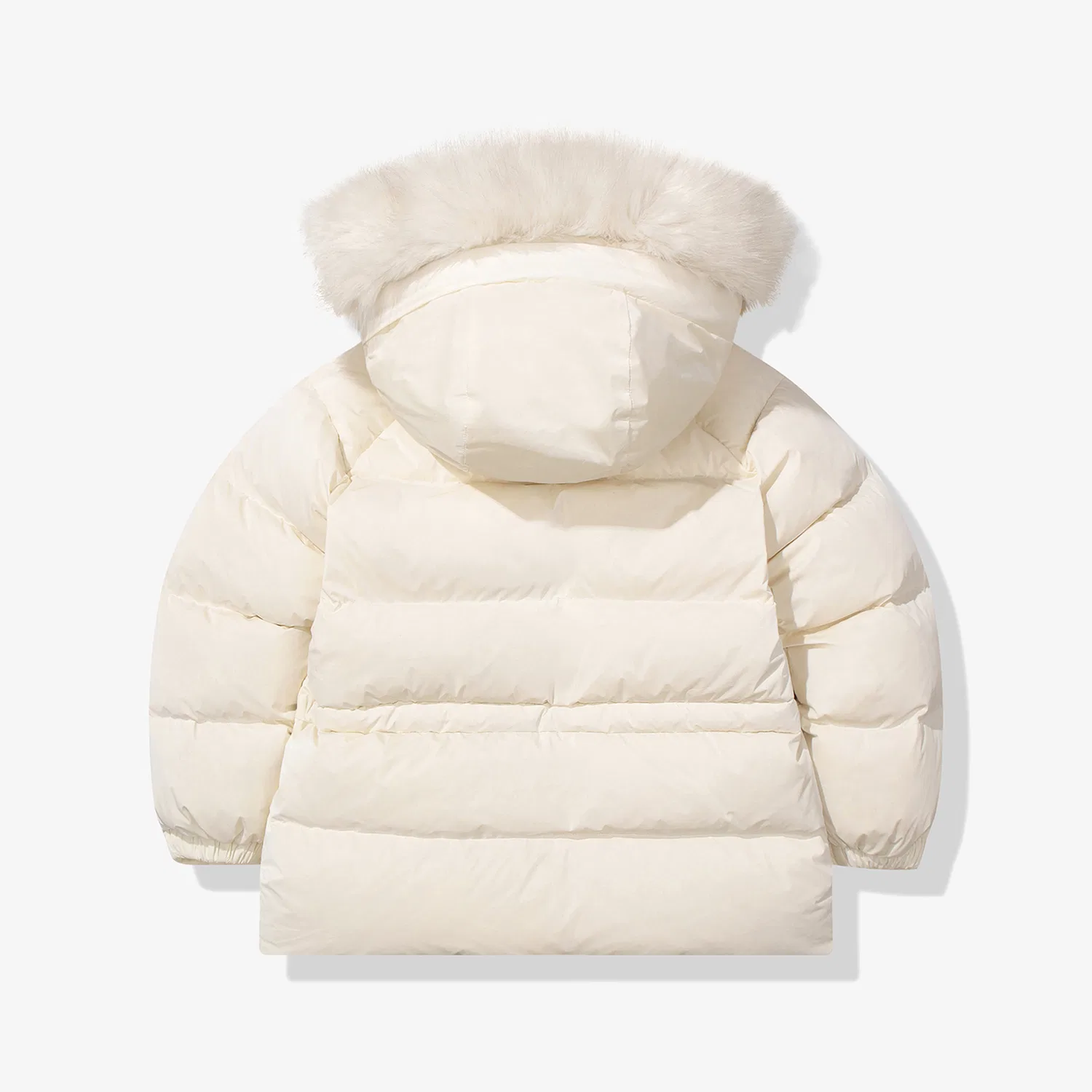 Детский пуховик с бантом и помпоном белый от Fila Kids — фото 4