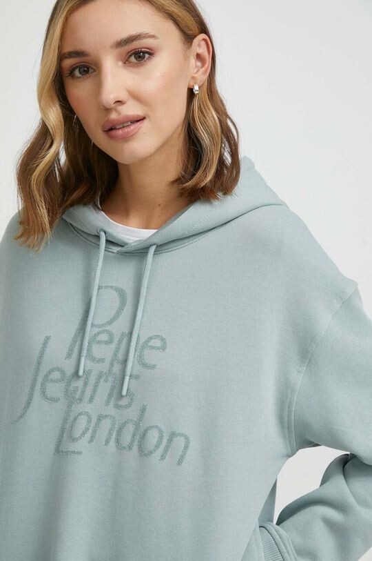 

Хлопковая толстовка HARRIET Pepe Jeans, бирюзовый, Зеленый, Хлопковая толстовка HARRIET Pepe Jeans, бирюзовый