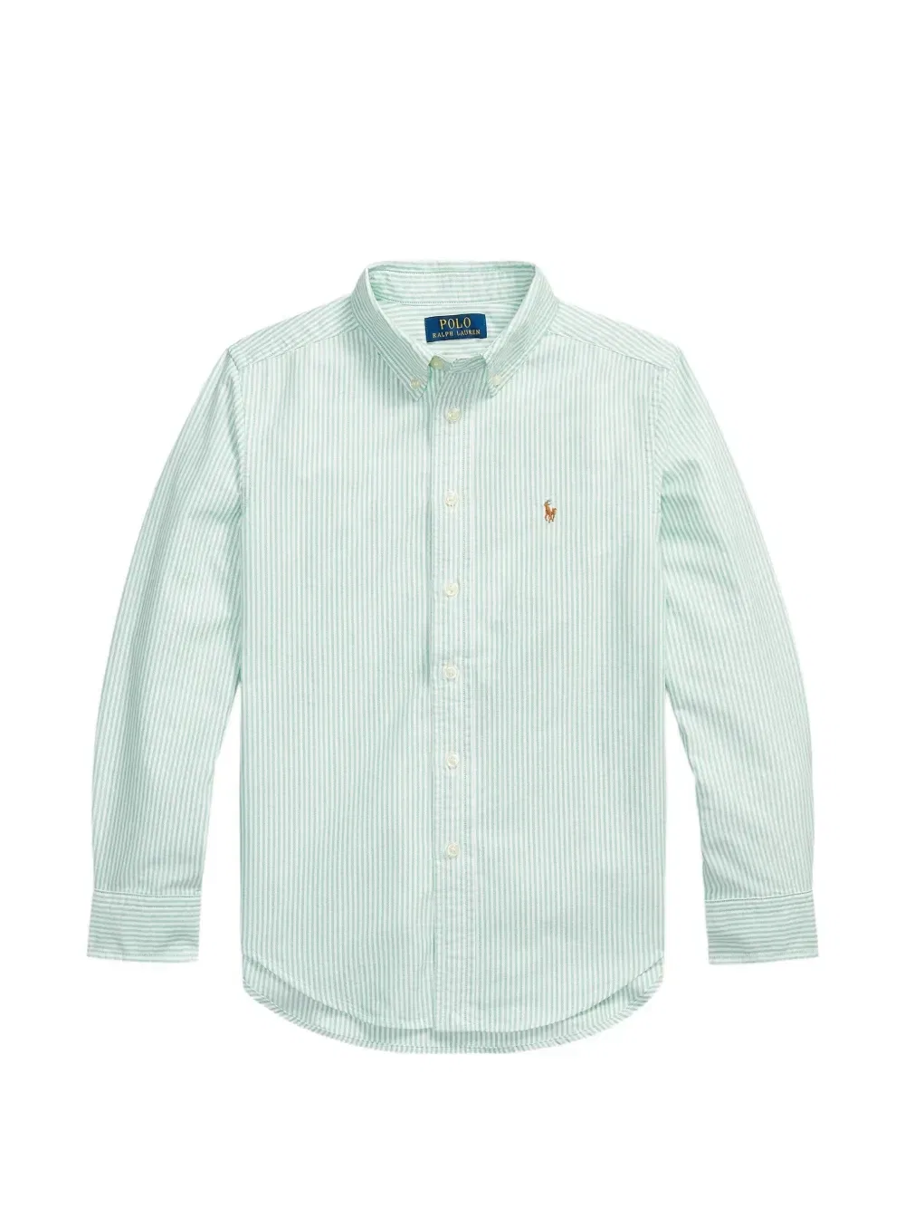 Рубашка в полоску Polo Ralph Lauren Kids, белый