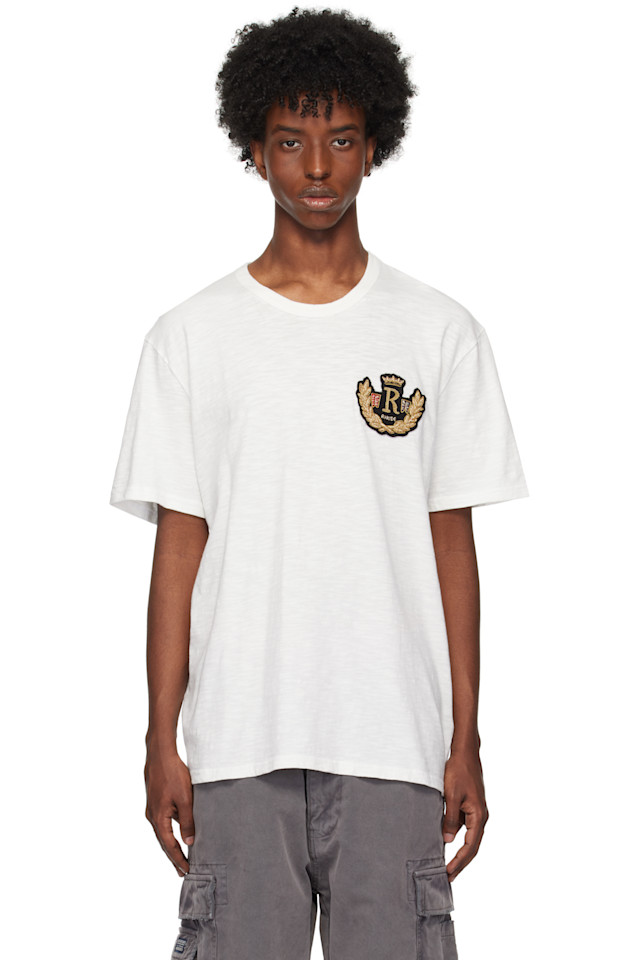 

Футболка Rhude с гербом Rhude, белый