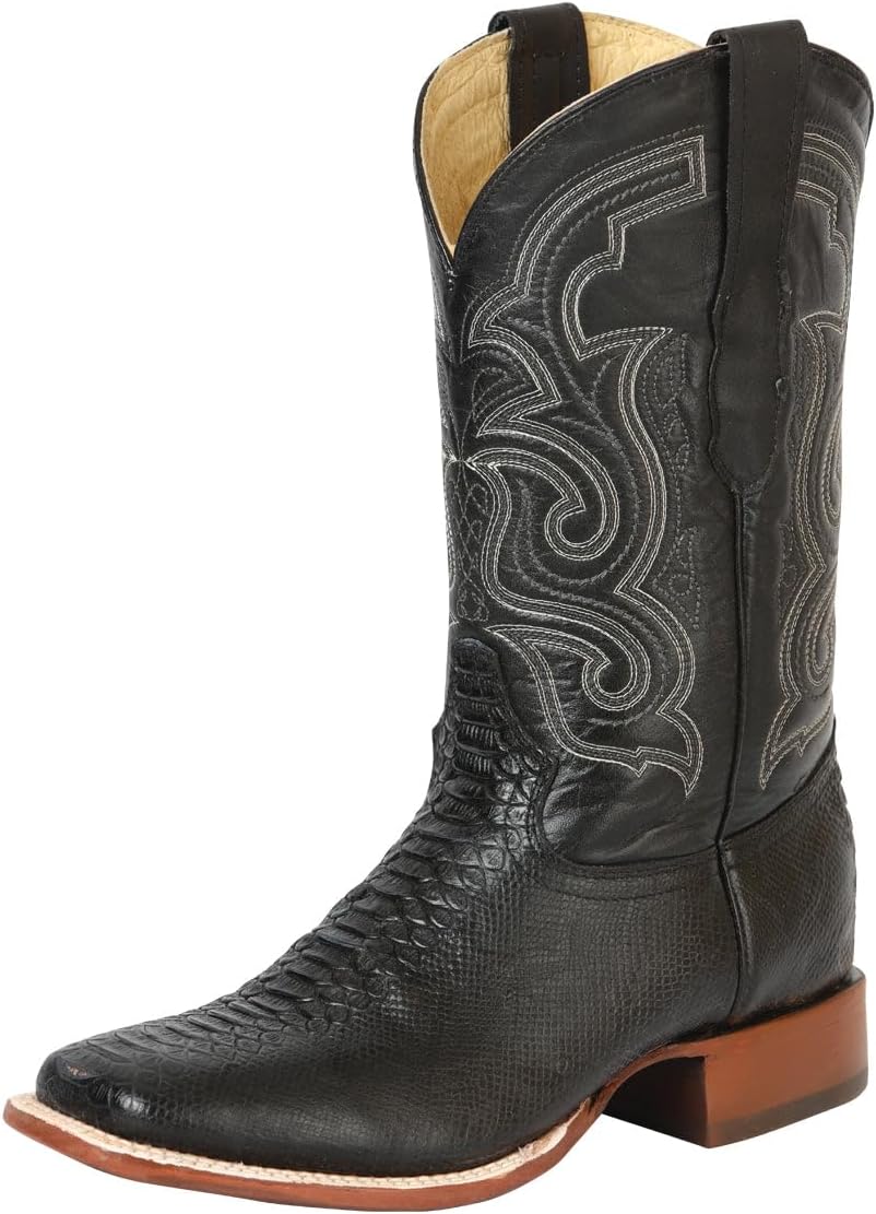 

Мужские имитационные ковбойские сапоги El General Python - черные Generic