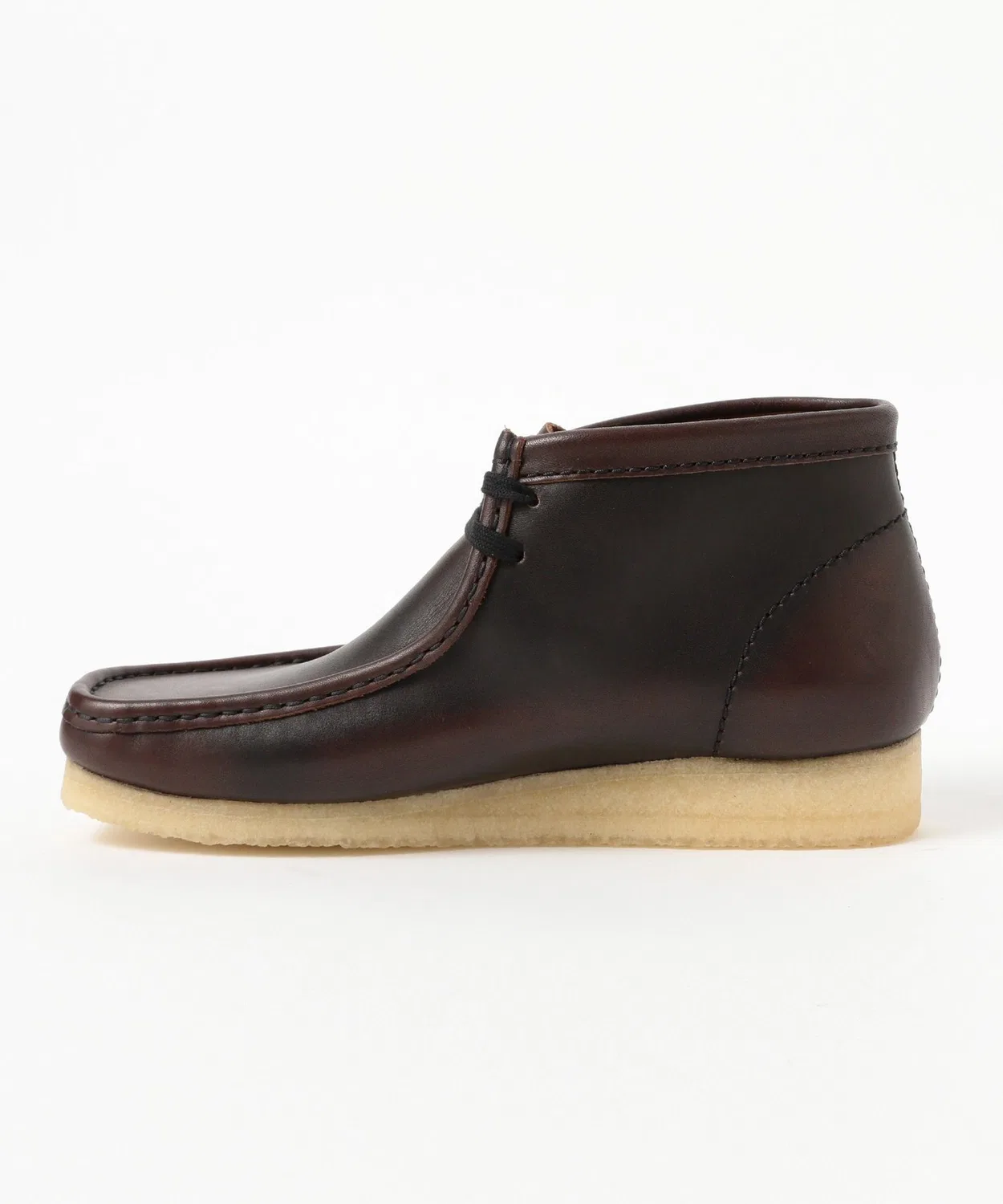 Ботинки Clarks Wallabee Boot темно-коричневые — фото 2