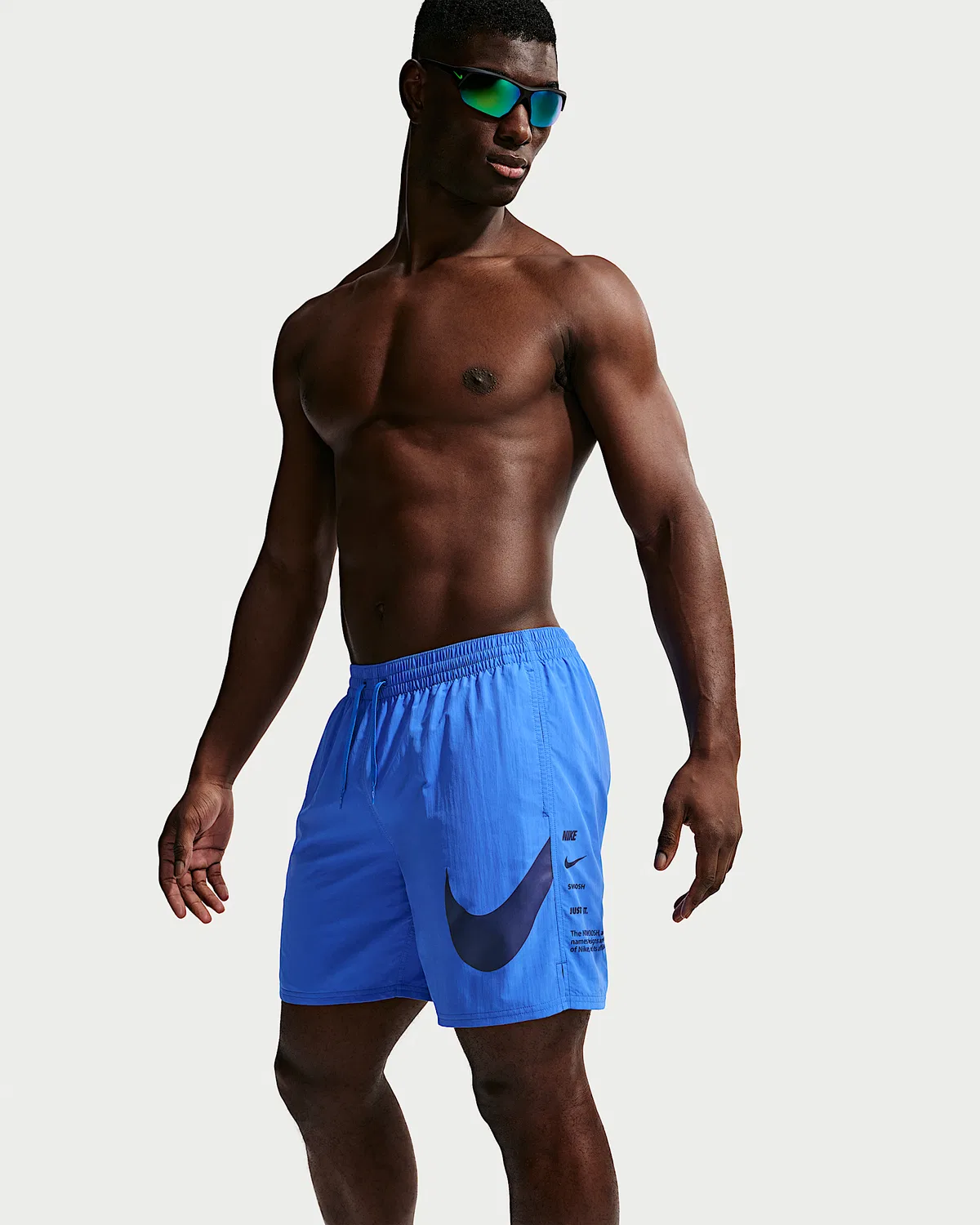 Мужские плавки Nike Swim Breaker 7" с полной подкладкой, Blue Crystal — фото 4