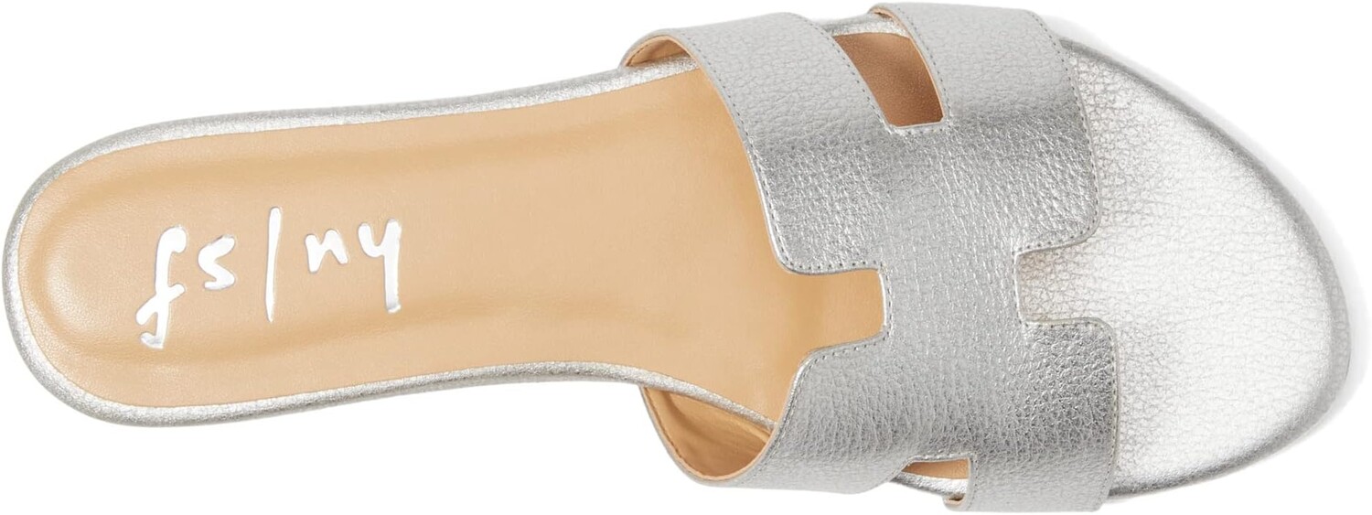 Сандалии на плоской подошве Alibi Sandal French Sole, цвет Silver Metallic Pebble — фото 2