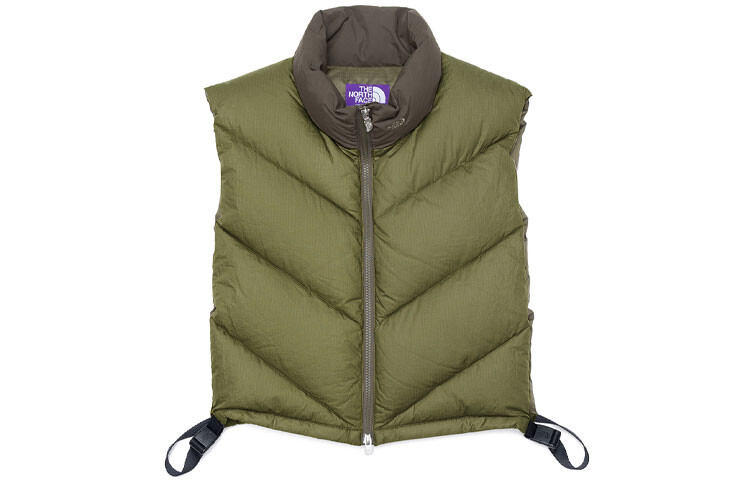 

Жилет унисекс оливково-зеленый The North Face Purple Label