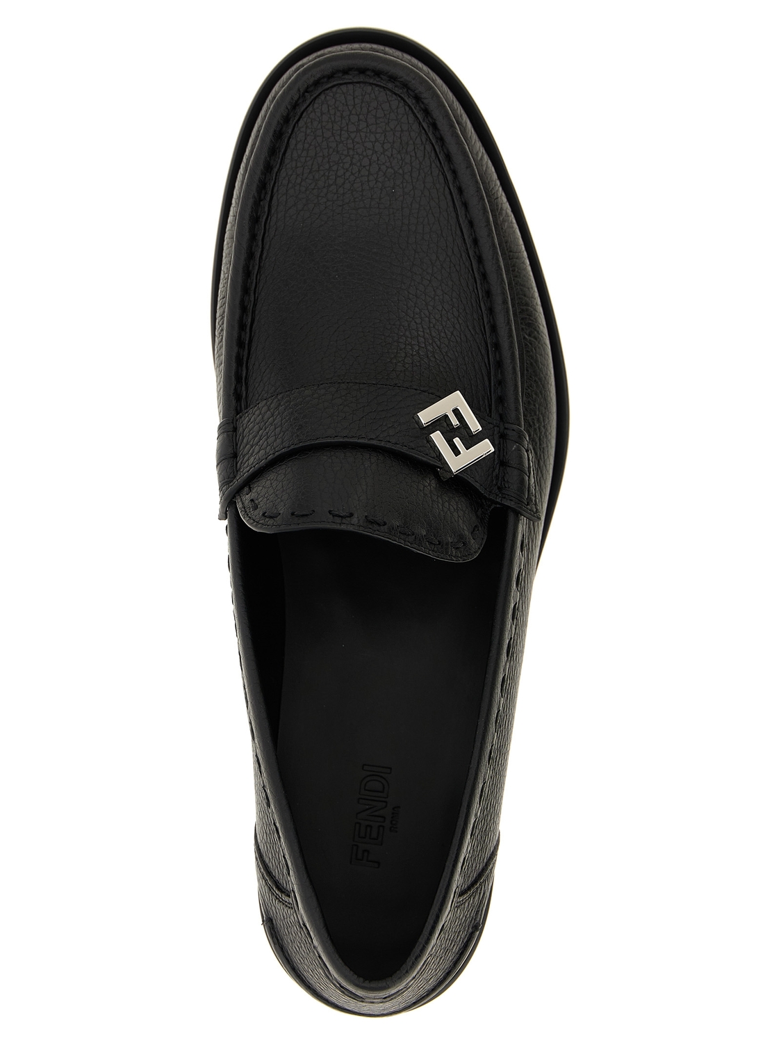 Лоферы 'FF Metal' FENDI, черный — фото 4