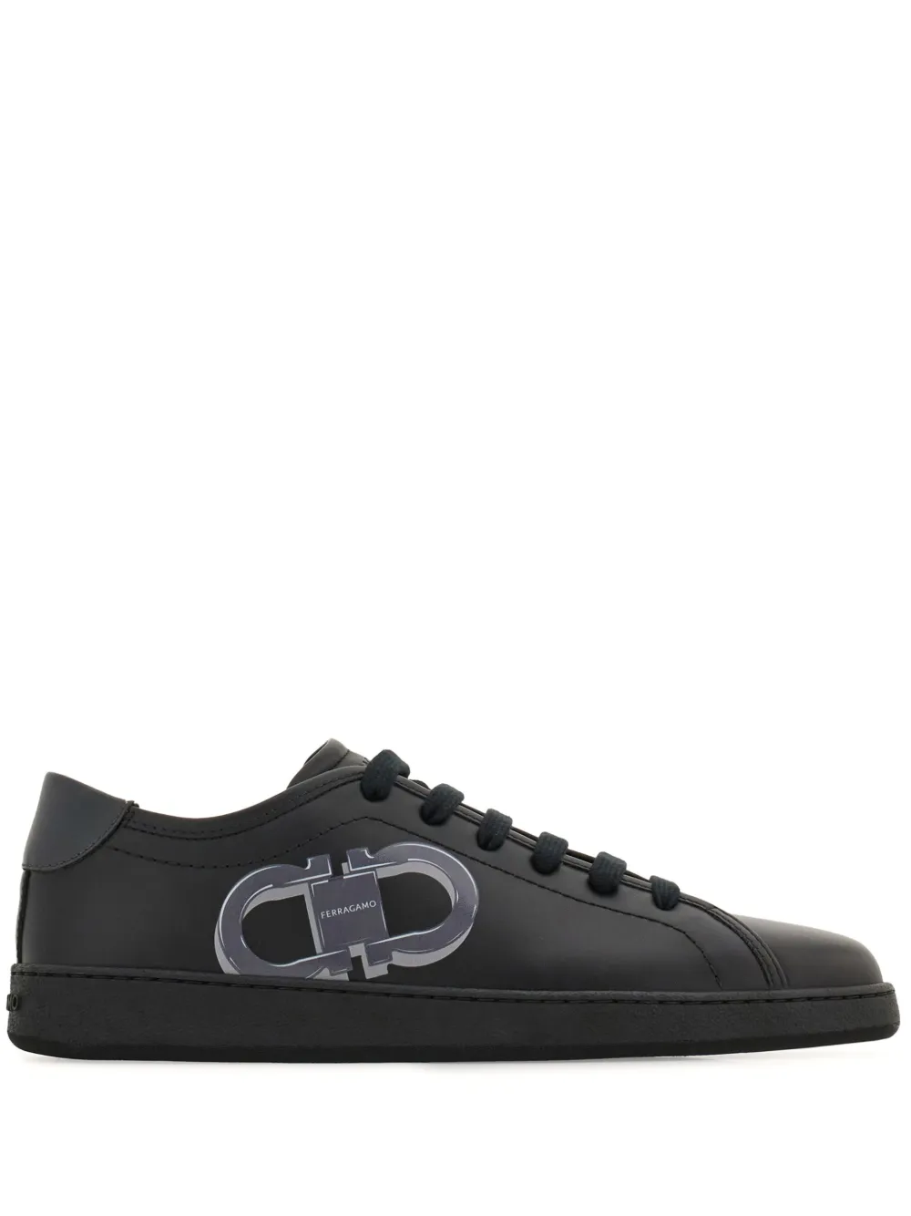 

Кроссовки Double Gancini Ferragamo, черный