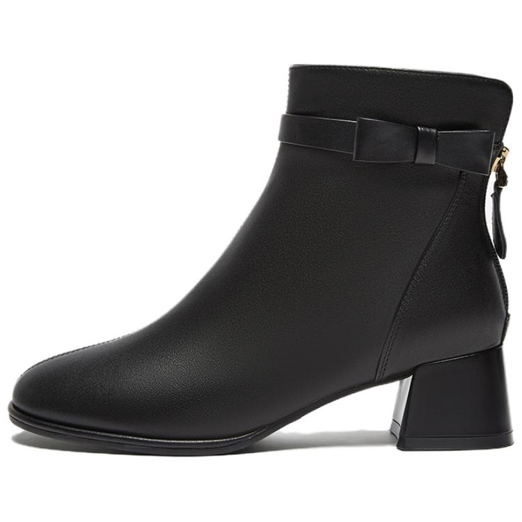 Ботильоны женские, черные/экрю/абрикосовые BASTO, Black