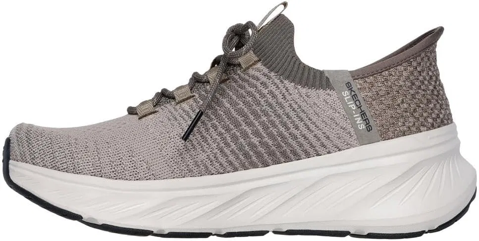 Мужские кроссовки Skechers Edgeride Raygo Hands Free без шнурков, Taupe — фото 4