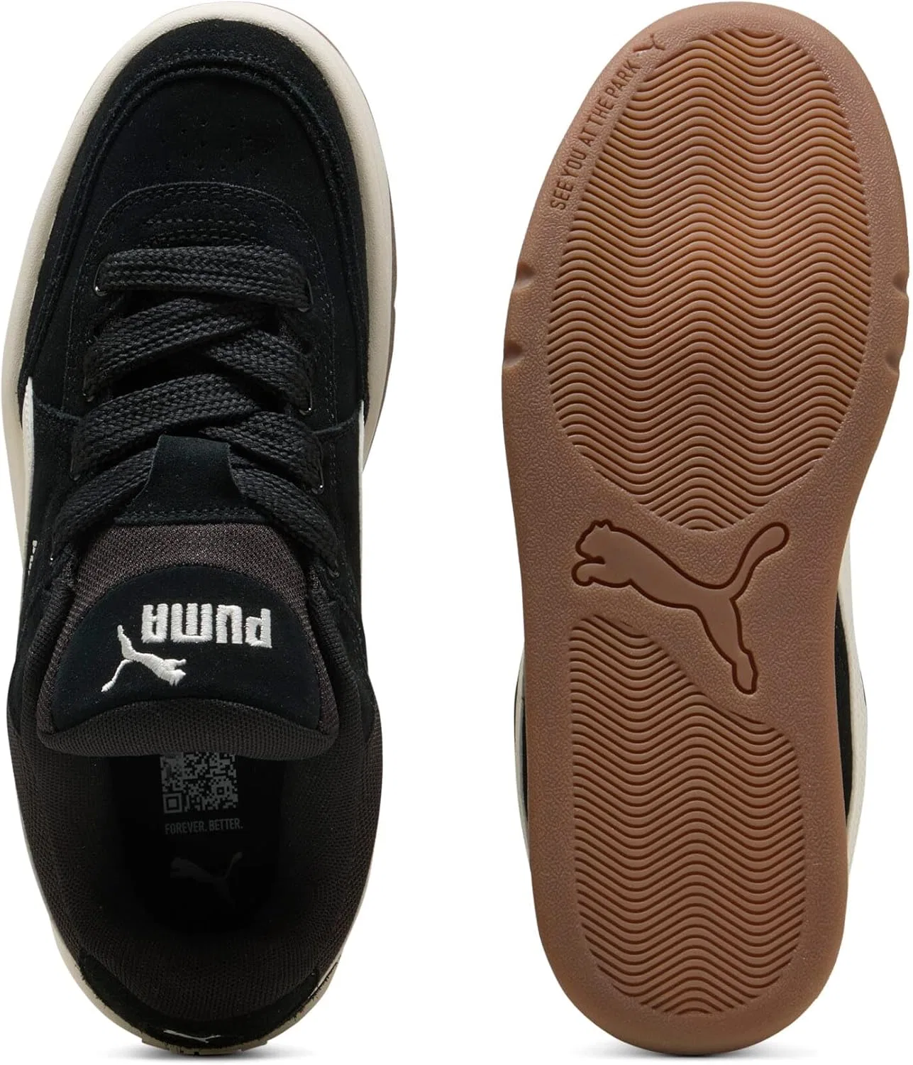 Мужские кроссовки PUMA Park Lifestyle Sk8, PUMA Park Lifestyle SK8, черно-бежевый, размер 11.5 — фото 4