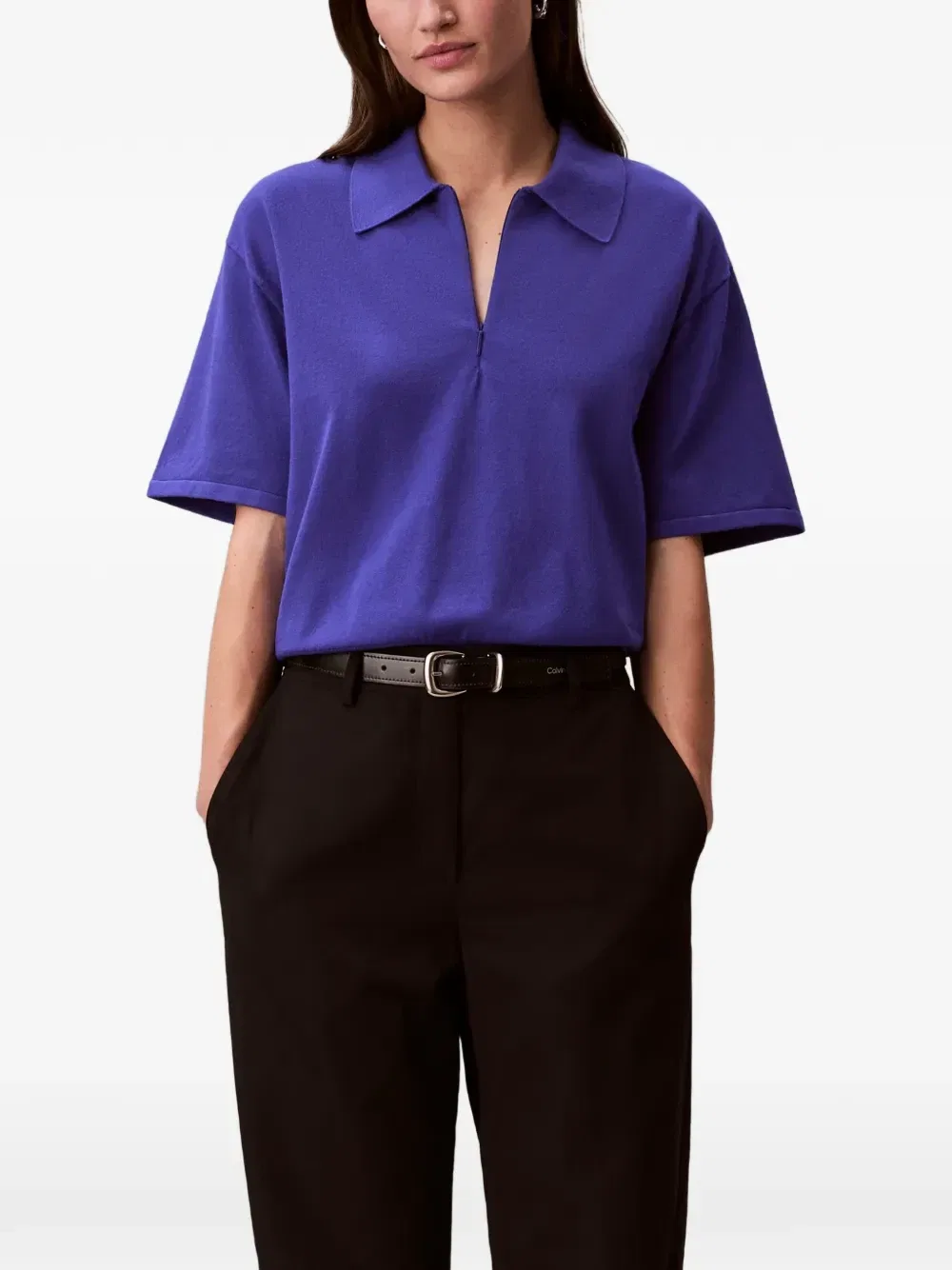 Свитер на молнии Calvin Klein, синий — фото 3