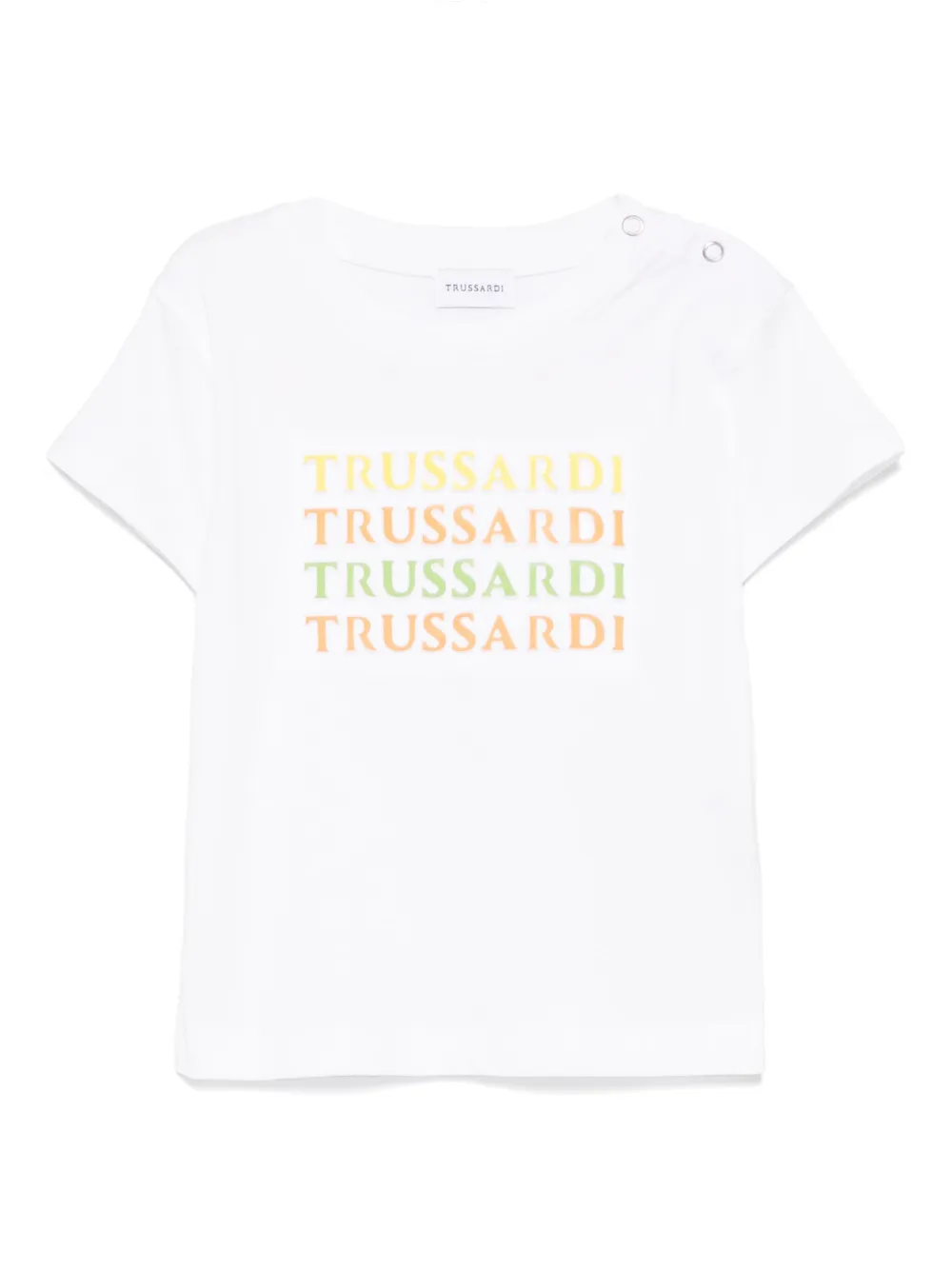 

Футболка с тисненым логотипом TRUSSARDI JUNIOR, белый