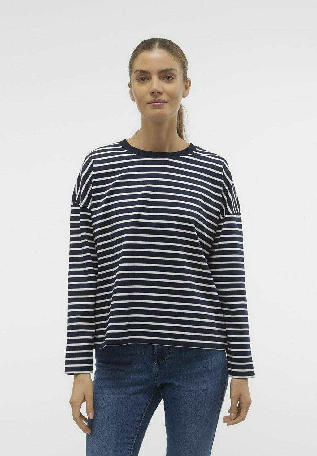 

Топ с длинными рукавами VMABBY Vero Moda, темно-синий