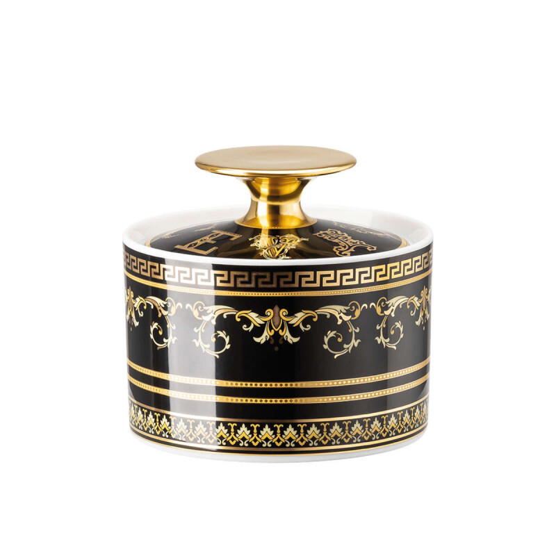 

Rosenthal Versace Virtus Gala Сахарница черная 0,23 л Rosenthal meets Versace, золото/черный