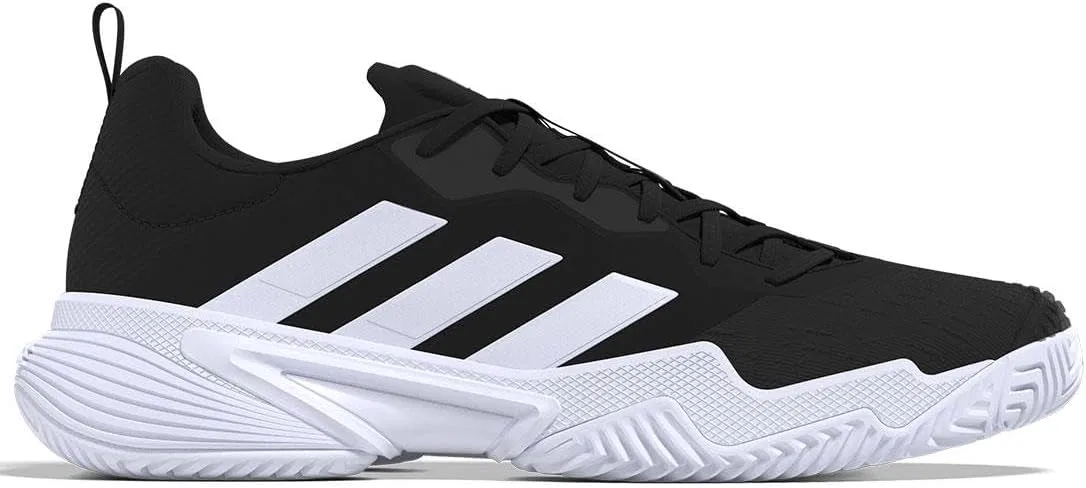 Кроссовки теннисные Adidas Barricade, Black/White/Grey — фото 3