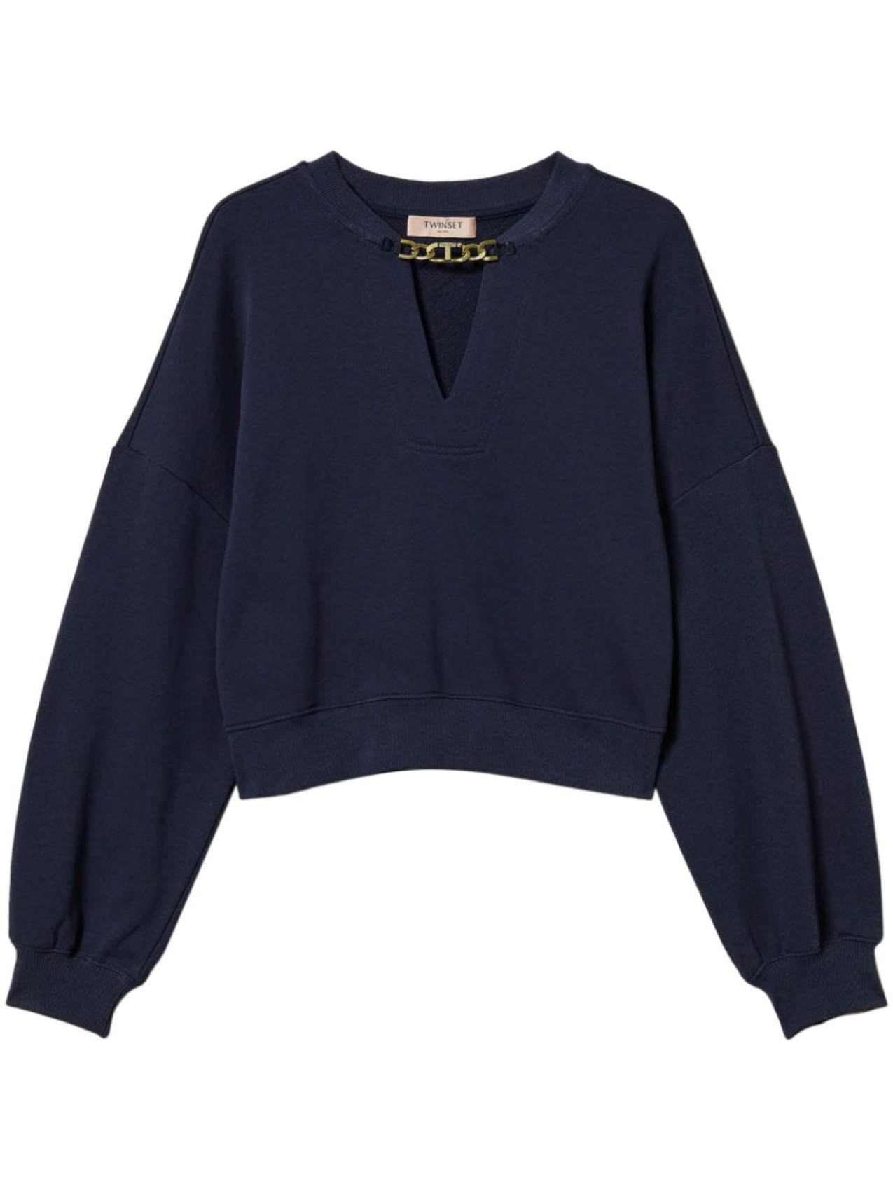 

TWINSET толстовка с декором Oval T-chain, синий