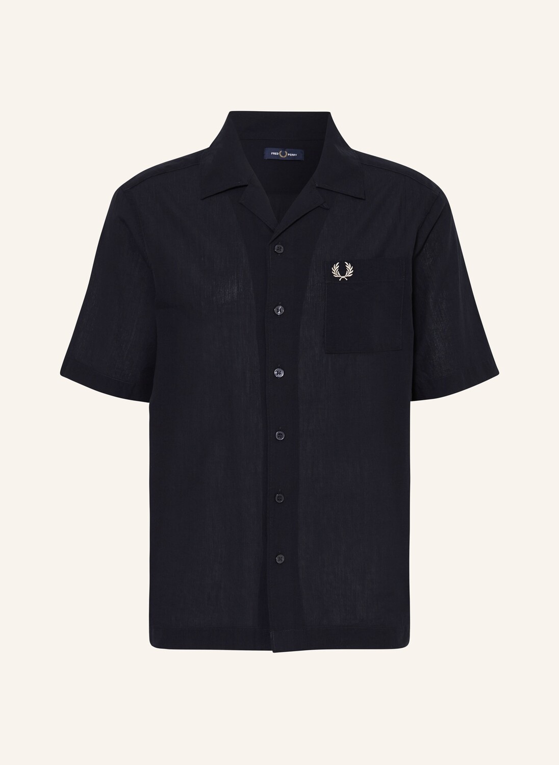 

Курортная рубашка комфортного кроя Fred Perry, синий