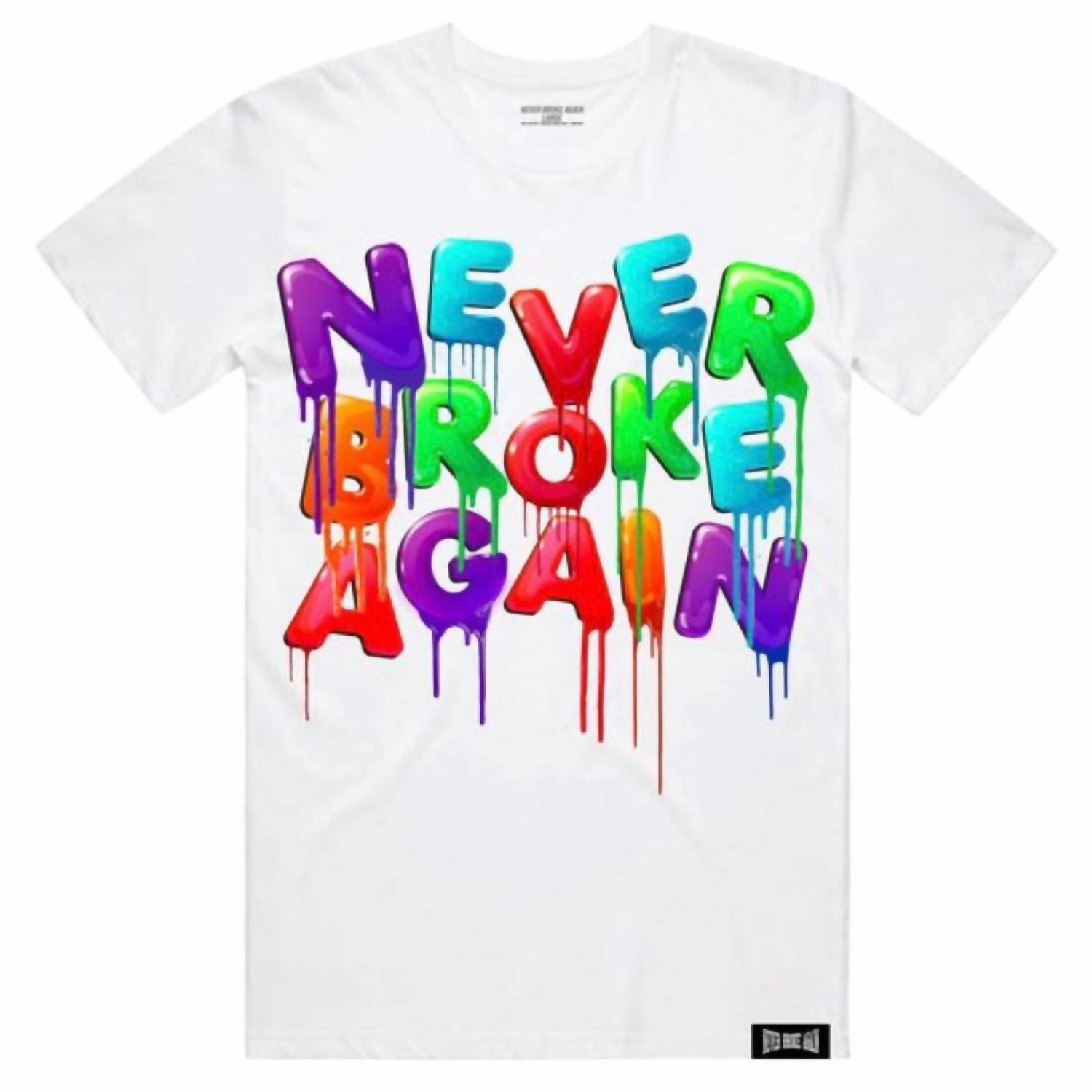 

Мужская футболка Og Drip белого цвета NEVER BROKE AGAIN