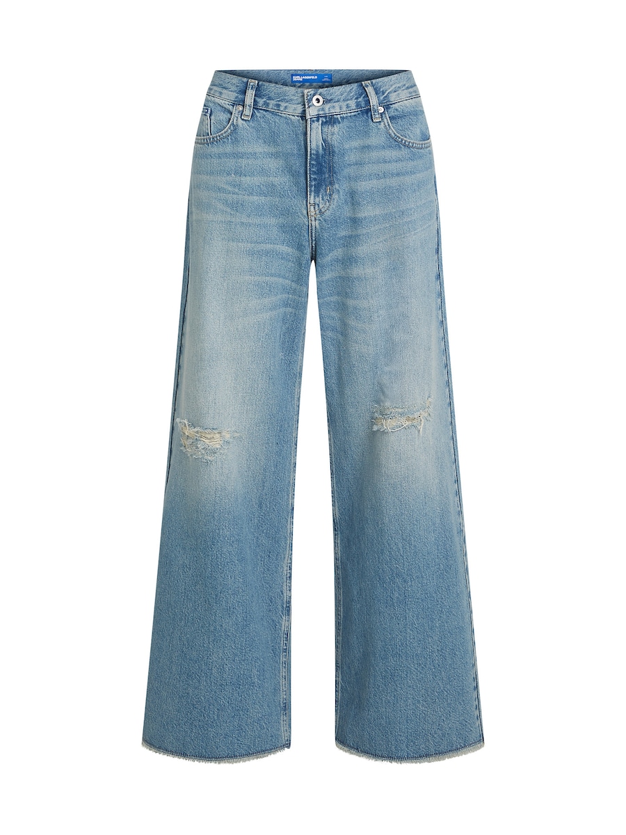 

Джинсы с широкими штанинами KARL LAGERFELD JEANS, темно-синий