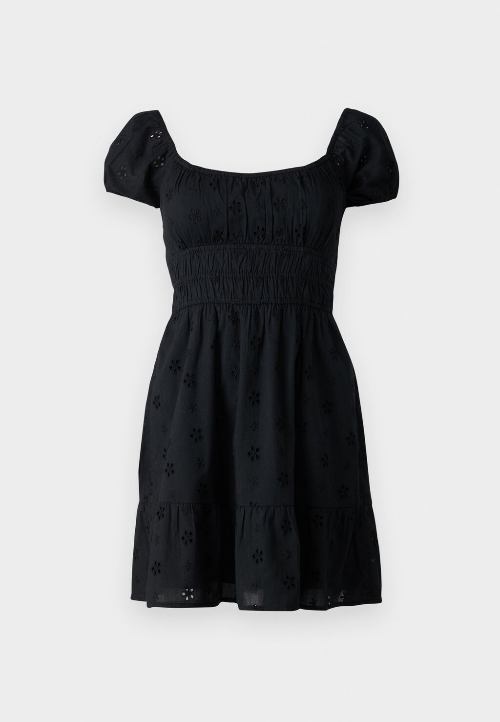 

Повседневное платье CHANNELED WAIST MINI DRESS Hollister Co., черный