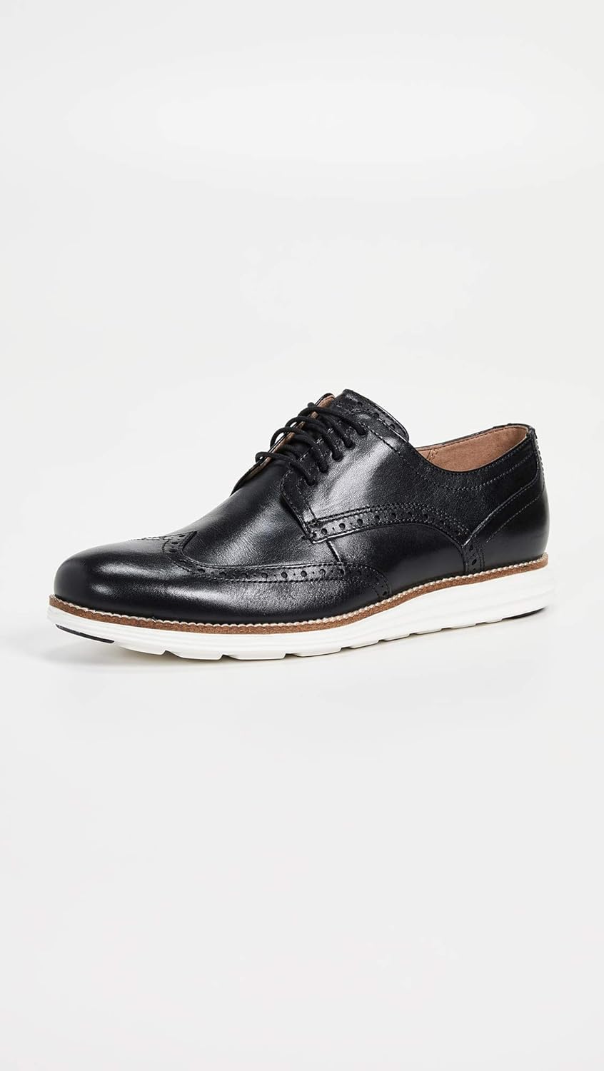 Мужские оксфорды Cole Haan Original Grand Shortwing, белый/черный — фото 3