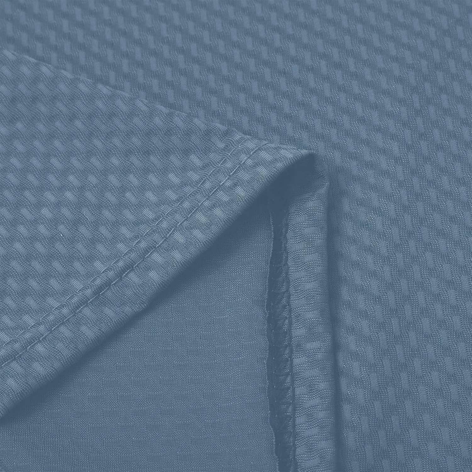 Мужская майка-сетка Athletic Dry Fit с круглым вырезом, эластичная футболка с коротким рукавом, спортивная легкая майка Generic, синий — фото 3