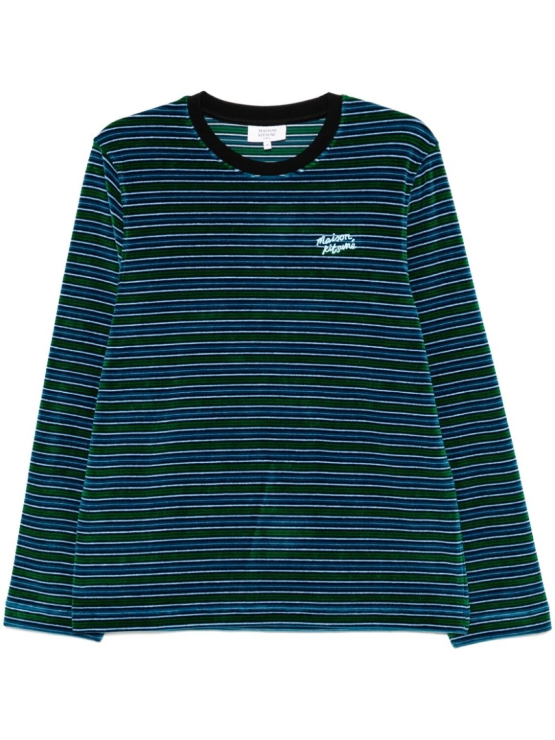 

Футболка с длинными рукавами Maison Kitsuné, синий
