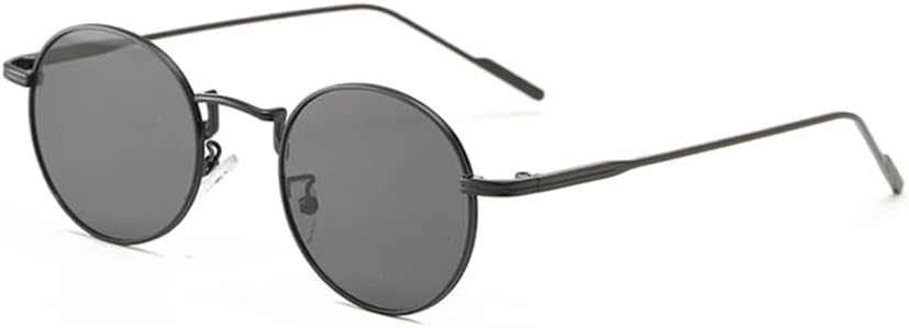 

Металлическая оправа, круглые солнцезащитные очки для мужчин, ретро-очки для мужчин, маленькие солнцезащитные очки для женщин, защита от УФ-излучения UV400 с градиентом HDUBFY, Black