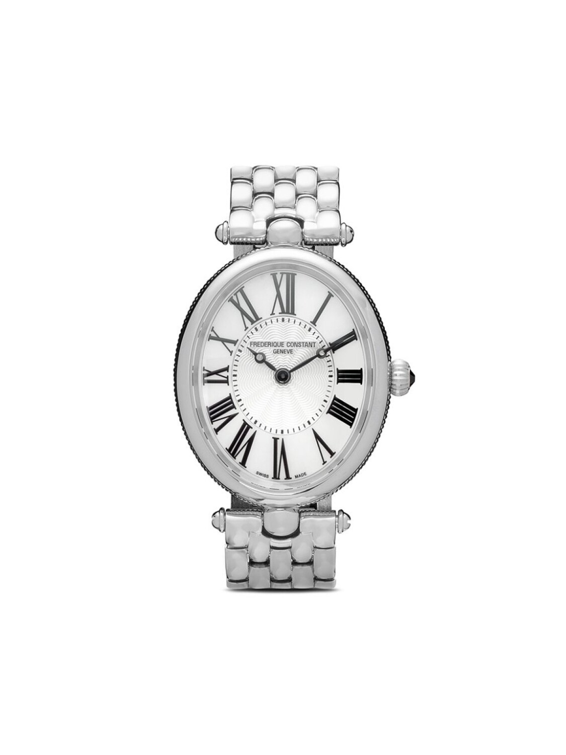 

Наручные часы Classics Art Dco Oval 30 x 25 мм Frederique Constant, серебряный