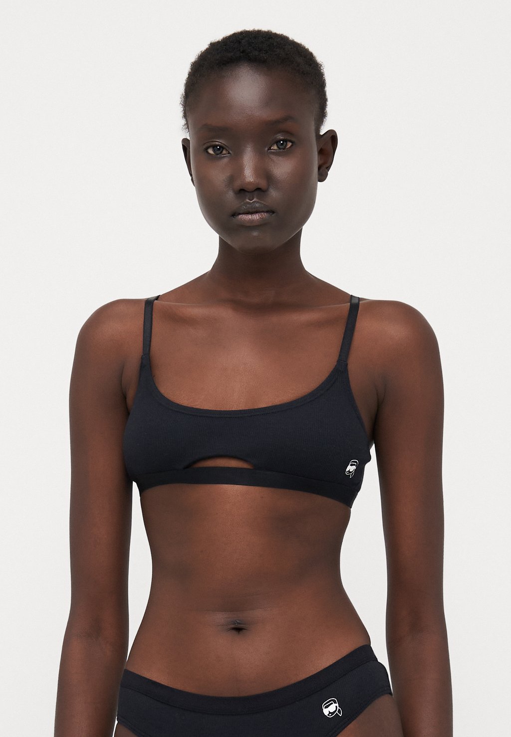 

Бюстье IKON PEEPHOLE BRALETTE KARL LAGERFELD, черный