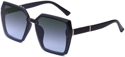 

Портативные большие солнцезащитные очки с плоской верхней частью, 2027 год, для женщин, винтажные солнцезащитные очки, защита от ультрафиолета UV400 MTZJH, Wtyj010 Greygreen