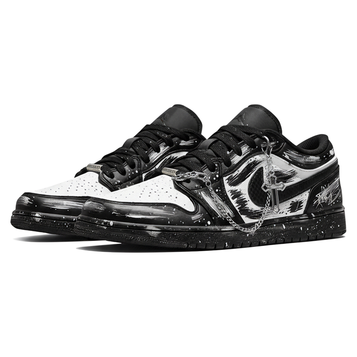 Кроссовки Air 1 Vintage Unisex низкие Jordan, черный — фото 4