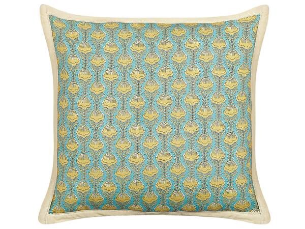 

Декоративная подушка Beliani WAKEGI, 45x45x45 см цвет blau/gelb