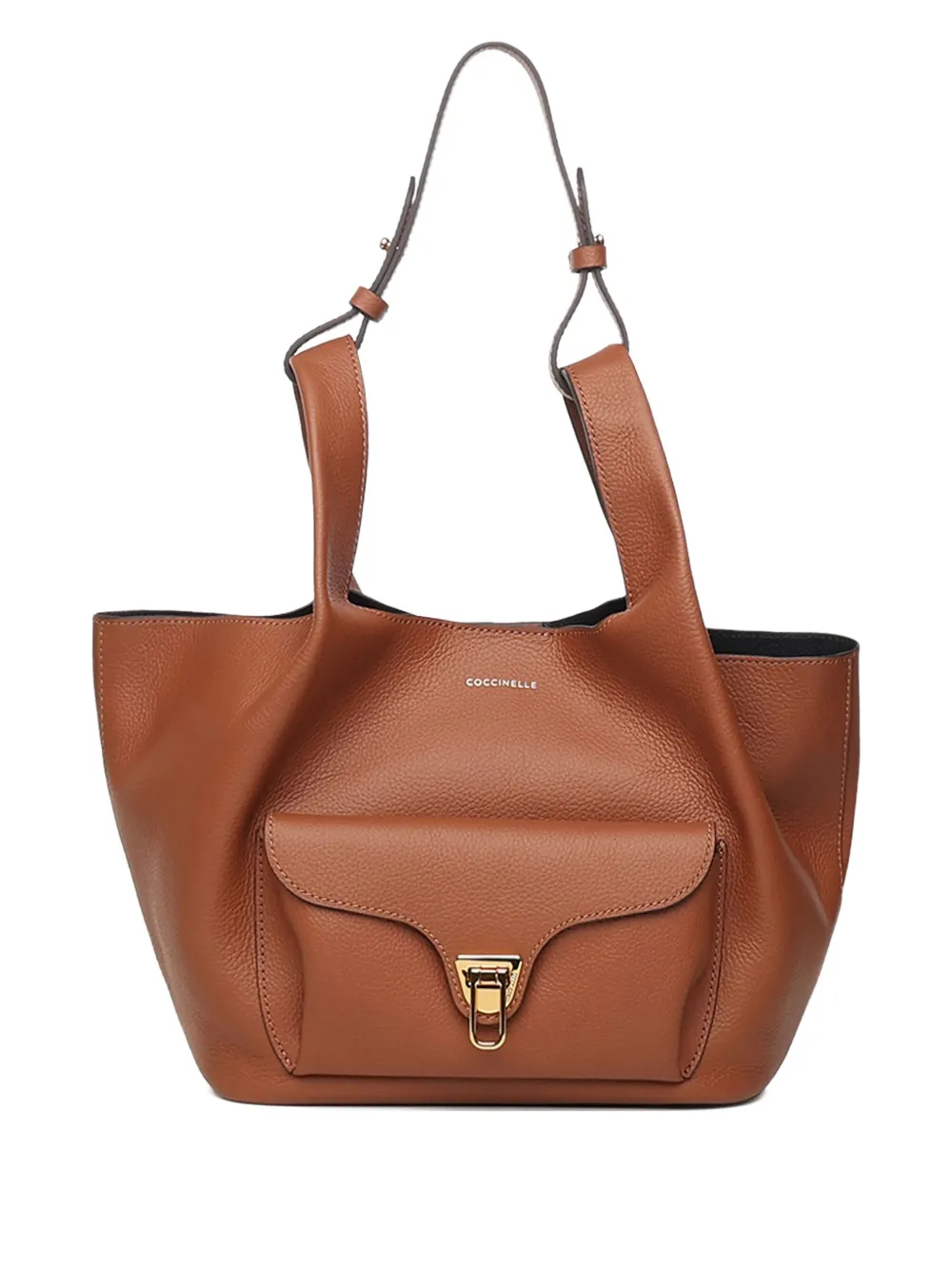 

Сумка на плечо из зернистой кожи Coccinelle, коричневый