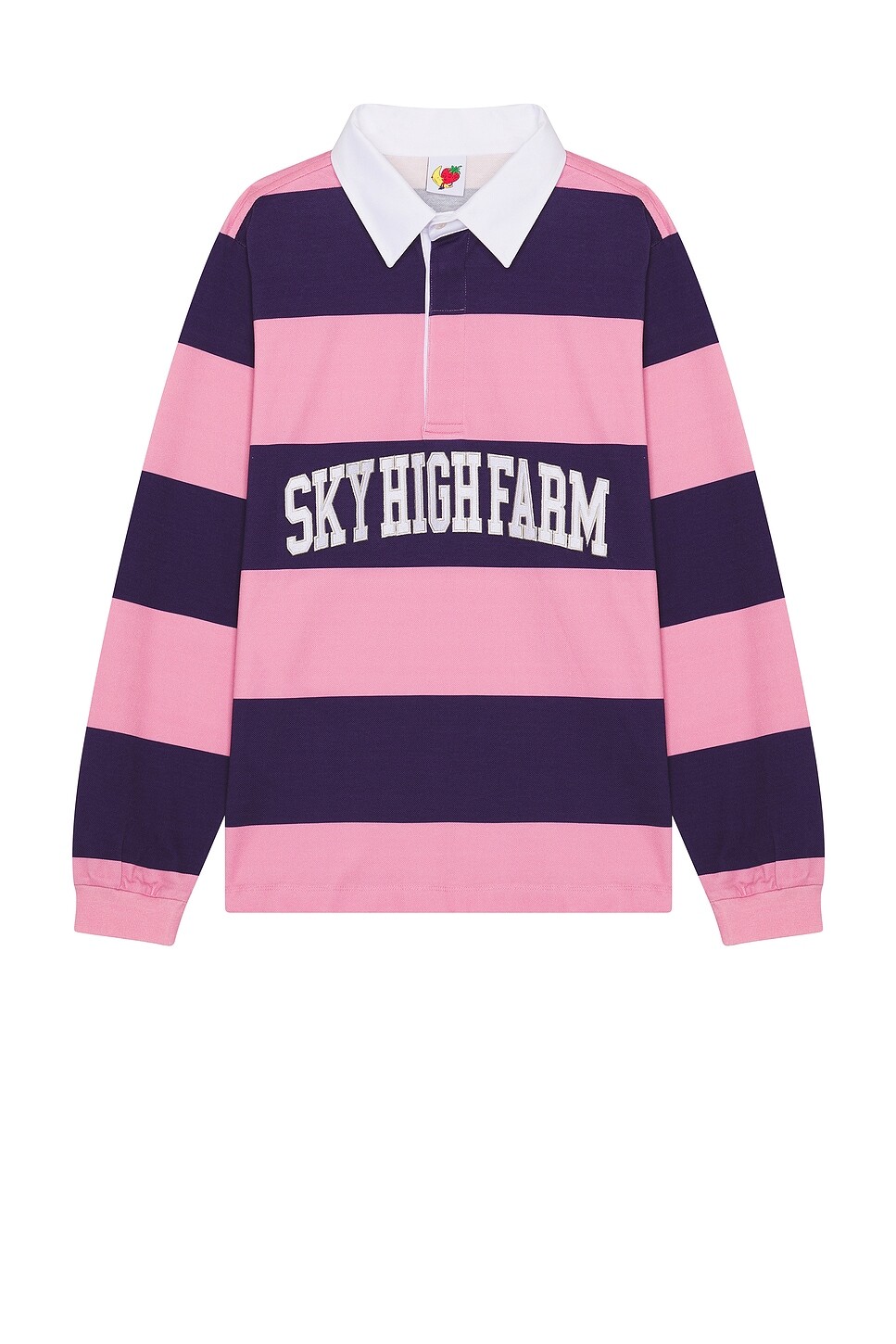 

Футболка мужская Shf Rugby Polo Sky High Farm Workwear, цвет Pink Stripe